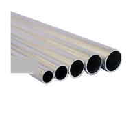 Aluminium Tube 2pcs-5pcs Aluminium Pipe 1mm Thickness 21-40mm OD Straight 300mm Long Round 6063 Aluminum Alloy Tube(5 Pieces,300MM_OD 25 X ID 23MM)