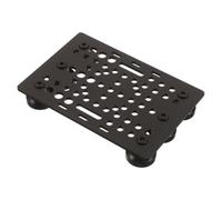 Aluminium V-groove Gantry Plate Kit with Rollers for Cnc | Preassembled Wheel Set, Rigid Anodised Black Metal Board, Adjustable Mounting Design, Smooth Stable Movement for Routers