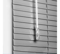 Aluminium Venetian Blind Grey Bright leaf blade Windows Shades,Sun Shade Curtain Treatment Shutters,Room Darkening,Shades Privacy Drape for Home Office Kitchen (W125cm×H160cm)