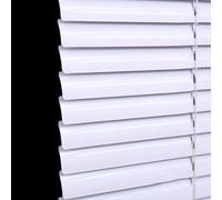 Aluminium Venetian Blind Roman Blinds Windows Sun Shades,Treatment Shutters,Privacy Screen Blackout Roller Blinds,for Home Office Kitchen,Metal Decorative Curtain (W85cm×H90cm,Pure white)