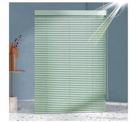 Aluminium Venetian Blinds 60cm 70cm 80cm 90cm 100cm 110cm 120cm Wide,Green Horizontal Blinds,Blackout/Heat Insulation Venetian Shades,25mm Slats Privacy Curtains Shutters,W×H-75×130cm(30*51in)