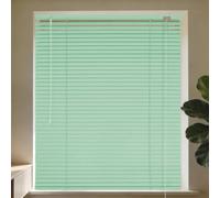 Aluminium Venetian Blinds 80 x 130 cm Customisable Conservatory Venetian Blinds Easy Fit for Bathroom, Bedroom, Home, Office, Kitchen, Green