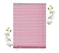 Aluminium Venetian Blinds for Windows Doors, 40/60/85/105/110/125cm Pink Window Blinds, Horizontal Venetian Blinds, Blackout Window Shades,WxH-55x130cm/21.6 * 51in