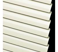 Aluminium Venetian Blinds Metal Slat Home Office Blind Thin Slats Kitchen Blinds Blackout Shutters Child Safe Home Office,Customisable, Bright Milky White (55×120cm)