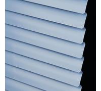 Aluminium Venetian Blinds Metal Slat Home Office Blind Thin Slats Kitchen Blinds Blackout Shutters Child Safe Home Office,Customisable, Matte Smog Blue (130×130cm)