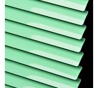 Aluminium Venetian Blinds Metal Slat Home Office Blind Thin Slats Kitchen Blinds Blackout Shutters Child Safe Home Office,Customisable, Bright Green (130×280cm)