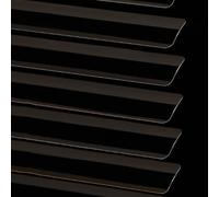 Aluminium Venetian Blinds Metal Slat Home Office Blind Thin Slats Kitchen Blinds Blackout Shutters Child Safe Home Office,Customisable, Bright Black (120×250cm)
