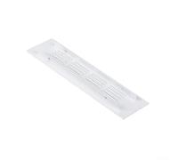 Aluminium Ventilation Grille 200x50mm White Rectangular Air Vent Cover for Shoe Cabinet Bathroom Kitchen - Louvred Wall Vent with Insect Mesh Screen(50 * 225mm)