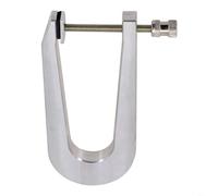Aluminium Violin Making Tools Bass Bar Clamps Set 5 Sizes for Luthier Repair Guitar Cello Sound Bar Clamp Deep Throat Design Silver(Depth 11.6cm)