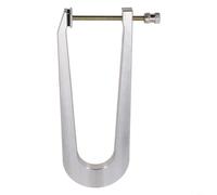 Aluminium Violin Making Tools Bass Bar Clamps Set 5 Sizes for Luthier Repair Guitar Cello Sound Bar Clamp Deep Throat Design Silver(Depth 20cm)