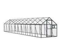 Aluminium Walk-in Aviary 1.79x10x1.85 m Anthracite
