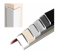 Aluminium Wall Corner Protector, Metal Edge Guard, Self Adhesive 90 Degree Angle Trim for Wall Protection, Decorative Corner Guard for Drywall Cabinet Baseboard(Silver,0.8m/31.5in)