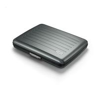 Aluminium Wallet, Large Capacity, RFID Protection. Model: OSLO LARGE | Hidden compartment for cash, coins and documents. Instant card access. Secure metal clasp. Holds up to 10 cards & bills.