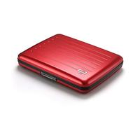 Aluminium Wallet, Large Capacity, RFID Protection. Model: OSLO LARGE | Hidden compartment for cash, coins and documents. Instant card access. Secure metal clasp. Holds up to 10 cards & bills.