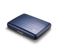 Aluminium Wallet, Large Capacity, RFID Protection. Model: OSLO LARGE | Hidden compartment for cash, coins and documents. Instant card access. Secure metal clasp. Holds up to 10 cards & bills.