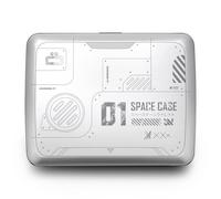 Aluminium Wallet, Large Capacity, RFID Protection. Model: OSLO LARGE | Hidden compartment for cash, coins and documents. Instant card access. Secure metal clasp. Holds up to 10 cards & bills.