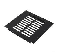 Aluminium Wardrobe Vent, Rectangular Air Vent Grille for Shoe Cupboard Ventilation, Black Louvre Cover for Kitchen Cabinet, Bathroom Door and Computer Case,(150X150MM)