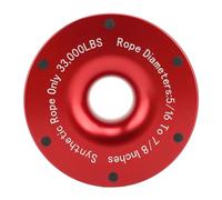 Aluminium Winch Snatch Towing Ring, 33000 lbs Break Strength Snatch Block Pulley for ATV UTV SUV Truck Dirt Bike, Compatible with 5/16 to 7/8 in Ropes and Soft Shackles (Red)