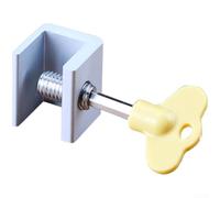 Aluminium Window Restrictor Child Proof Safety Lock for Sliding for windows - Adjustable Guard Prevents Falls - Pet & Baby Security Device - No Drill Installation - Fits UPVC Wood Frames 110mm Limit