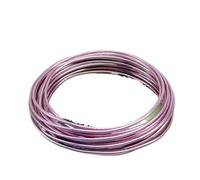 Aluminium Wire 1mm 1.5mm 2mm 2. Anadized Color 1Roll Aluminium Wire Beading Cord for DIY Bracelet Necklace Jewelry Making Findings For process(Pink,2mm 55Meters)