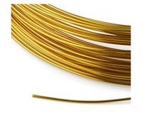 aluminium wire Aluminum Wire DIY Weaving Process Colored Alumina Making Small Ornaments Material for art(Gold,2.5mm X 2m)
