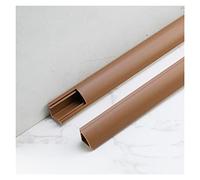 Aluminium Wire Channels, 1m Self Adhesive Corner Ceiling Cable Trunking Multicolor Multiple Sizes(Brown,24x24mm/0.94x0.94in)