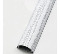 Aluminium Wire Channels, Aluminum Alloy Self Adhesive Home Office Cable Cover 1 Meter Long Multicolor Multiple Sizes(White Wood Grain,No. 5)
