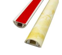 Aluminium Wire Channels, PVC Cable Raceway Cord Cover For Floor And Wall 80 To 180 cm(Style 4,130Cm/51.2In)