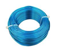 Aluminium Wire Craft Wire Aluminium 1mm 2mm Gold Plating 0.5kg Per Pack Flexible(Dark turquoise,2MM)