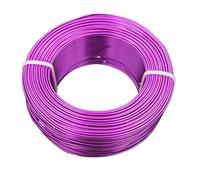 Aluminium Wire Craft Wire Aluminium 1mm 2mm Gold Plating 0.5kg Per Pack Flexible For process(Dark purple,2MM)