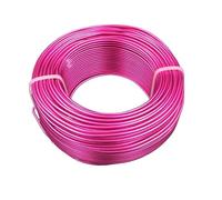 Aluminium Wire Craft Wire Aluminium 1mm 2mm Gold Plating 0.5kg Per Pack Flexible For process(Fuchsia,2MM)