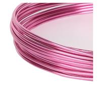 Aluminium Wire DIY Handcraft Woven Metal Wire Plant Pot Ties Colored Aluminum Oxide Soft Artwork Shaping Crafts Display For process(FS,2mm about5m)