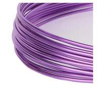 Aluminium Wire DIY Handcraft Woven Metal Wire Plant Pot Ties Colored Aluminum Oxide Soft Artwork Shaping Crafts Display For process(PR,2.5mm about3.0m)