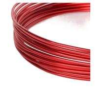Aluminium Wire DIY Handcraft Woven Metal Wire Plant Pot Ties Colored Aluminum Oxide Soft Artwork Shaping Crafts Display For process(RD,1.5mm about5m)