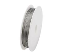 Aluminium Wire Resistant Strong Line Stainless Steel Wire Tiger Tail Beading For Jewelry Making Finding(Sliver,Dia 0.3mm length 40m)