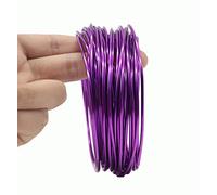 Aluminium Wire Rolls 10m Bendy Craft Silver Wire for Jewelry Making,DIY Sculpture,Modelling Making and Crafts(Purple,Diameter-3.0mm)