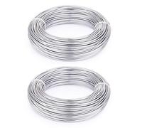 Aluminium Wire Rolls 10m Bendy Craft Silver Wire for Jewelry Making,DIY Sculpture,Modelling Making and Crafts (Sliver, Diameter-1.5mm)
