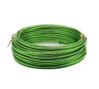 Aluminium Wire Rolls 10m Bendy Craft Silver Wire for Jewelry Making,DIY Sculpture,Modelling Making and Crafts(Green,Diameter-3.0mm)