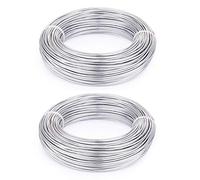Aluminium Wire Rolls 10m Bendy Craft Silver Wire for Jewelry Making,DIY Sculpture,Modelling Making and Crafts(Sliver,Diameter-1.0mm)