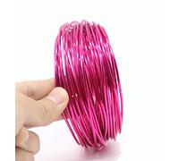 Aluminium Wire Rolls 10m Bendy Craft Silver Wire for Jewelry Making,DIY Sculpture,Modelling Making and Crafts(Rose-Red,Diameter-3.0mm)