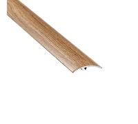 Aluminium Wood Effect Transition Strip Carpet Cover 47x930mm (3.05ft) Door Floor Threshold 5in1 Installation TMW Profiles (Smoked Oak)