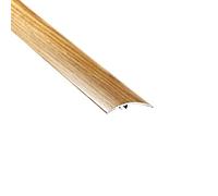 Aluminium Wood Effect Transition Strip Carpet Cover 47x930mm (3.05ft) Door Floor Threshold 5in1 Installation TMW Profiles (Oak)