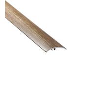 Aluminium Wood Effect Transition Strip Carpet Cover 47x930mm (3.05ft) Door Floor Threshold 5in1 installation TMW Profiles (Oak Clay)