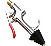 Aluminium Zinc Alloy AC Duct Cleaning Nozzle Tool for Car Air Conditioning Vent Cleaner Home Repair 136mm Red