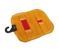 Aluminized Hand Pads, Welding Hand Pads, Double-Layer Leather, aluminized Back, Heat Insulation Layer, high-Temperature Welding Gloves