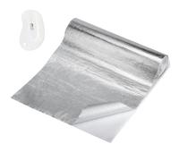 Aluminized Heat Shield Mat Backed Aluminized Fiberglass Heat Shield Tape, 30 x 500cm Exhaust Wrap, Exhaust Pipe Heat Shield and Automobile for Hose and Auto Use Heat Insulation Sheet