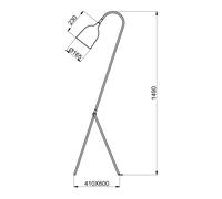 Aluminor Fifty floor lamp, white