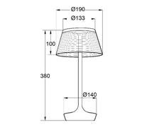 Aluminor La Petite Lampe LED table lamp, white