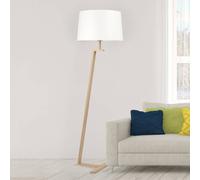 Aluminor Memphis LS floor lamp with fabric lampshade, white