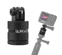 Aluminum 1/4 inch 20 Camera Tripod Adapter Mount, 360° Rotation 1/4"-20 Aluminum Tripod Adapter Mount Compatible with GoPro Hero 13/12/11/10, DJI Action 6/5 Pro/4, Xiaoyi and More Standard